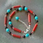 Zomerkorting van 25% op alle kettingen! ketting lava-keramiek1b