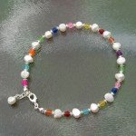 Tijd voor enkelbandjes! enkelbandje parels-glas